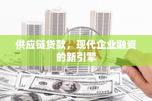 黔西南供应链贷款，现代企业融资的新引擎