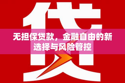 黔西南无担保贷款，金融自由的新选择与风险管控