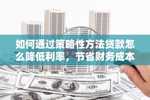 黔西南如何通过策略性方法贷款怎么降低利率，节省财务成本