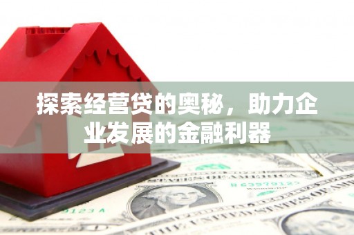 黔西南探索经营贷的奥秘，助力企业发展的金融利器