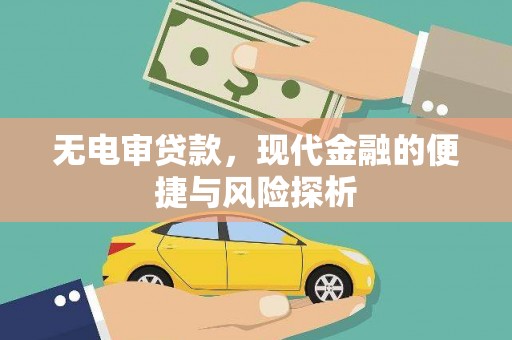 黔西南无电审贷款，现代金融的便捷与风险探析