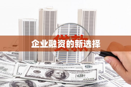 黔西南企业融资的新选择