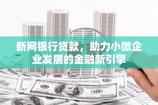 黔西南新网银行贷款，助力小微企业发展的金融新引擎