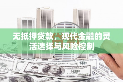 黔西南无抵押贷款，现代金融的灵活选择与风险控制