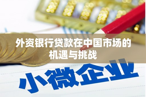 黔西南外资银行贷款在中国市场的机遇与挑战