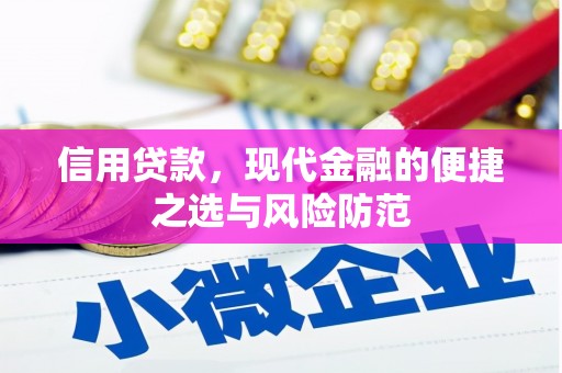 黔西南信用贷款，现代金融的便捷之选与风险防范