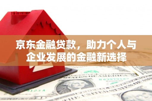 黔西南京东金融贷款，助力个人与企业发展的金融新选择