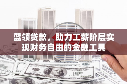 黔西南蓝领贷款，助力工薪阶层实现财务自由的金融工具