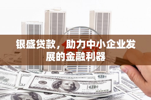 黔西南银盛贷款，助力中小企业发展的金融利器
