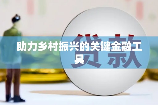 黔西南助力乡村振兴的关键金融工具
