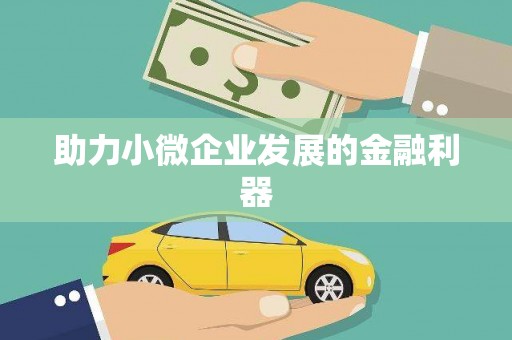 黔西南助力小微企业发展的金融利器