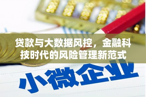 黔西南贷款与大数据风控，金融科技时代的风险管理新范式