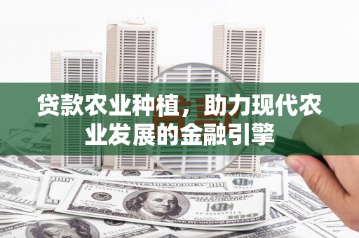 黔西南贷款农业种植，助力现代农业发展的金融引擎