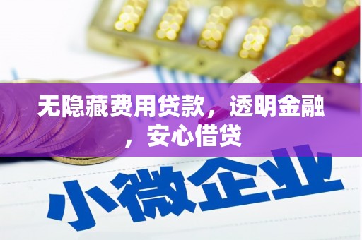 黔西南无隐藏费用贷款，透明金融，安心借贷