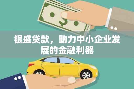 黔西南银盛贷款，助力中小企业发展的金融利器