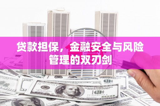 黔西南贷款担保，金融安全与风险管理的双刃剑