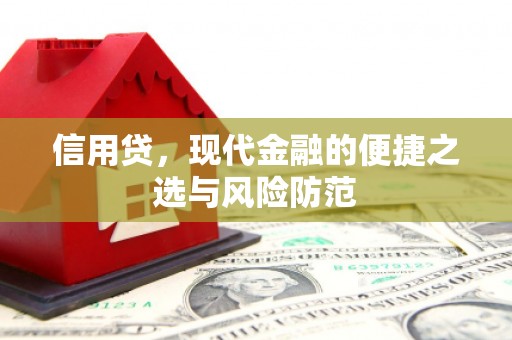 黔西南信用贷，现代金融的便捷之选与风险防范