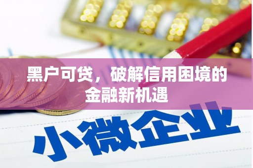 黔西南黑户可贷，破解信用困境的金融新机遇